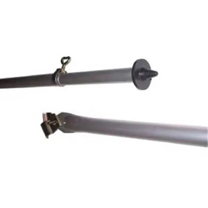 Stödstång 170x-250, Ø22 mm stål m/fot + klämfäste